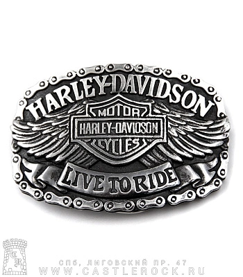 пряжка harley-davidson "live to ride"