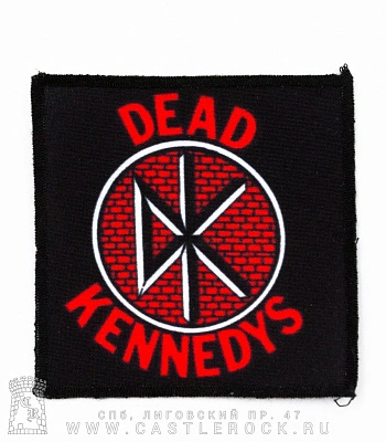 нашивка dead kennedys (лого, квадратная)