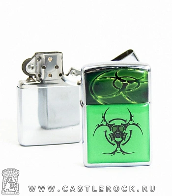 зажигалка цветная biohazard (зеленая)
