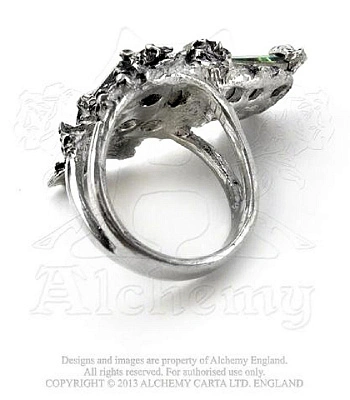 кольцо alchemy gothic (алхимия готик) r137 winter garden crystal