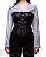 корсет кожаный черный