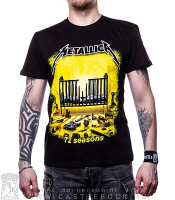 футболка metallica "72 seasons" (принт большой)
