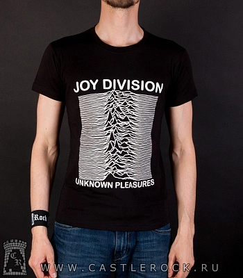 футболка joy division "unknown pleasures" (принт белый)