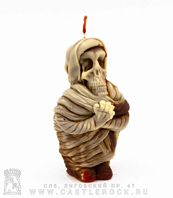 свеча мумия (коричневая, воск)