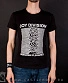 футболка joy division "unknown pleasures" (принт белый)