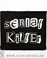нашивка serial killer (надпись белая)