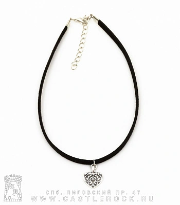 чокер сердце (текстиль)