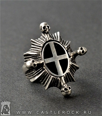 кольцо alchemy gothic (алхимия готик) r159 saint ankou's shield