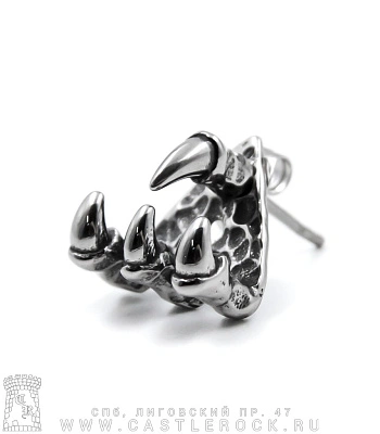 серьга лапа дракона