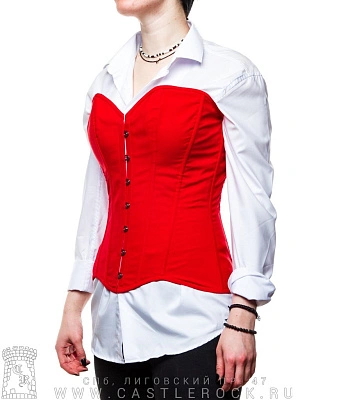 корсет красный