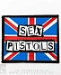 нашивка sex pistols (надпись, флаг великобритании)