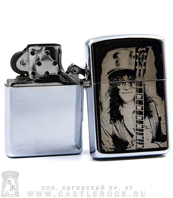 зажигалка с гравировкой guns'n'roses slash