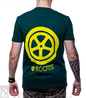 футболка sepultura "roots" (зеленая)