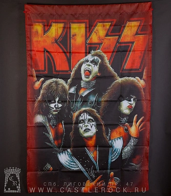 флаг kiss (группа, вертикальный)