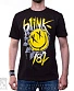 футболка blink-182 (смайл желтый, стрелки серые)