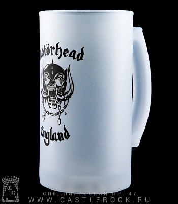 кружка пивная стеклянная motorhead "england"