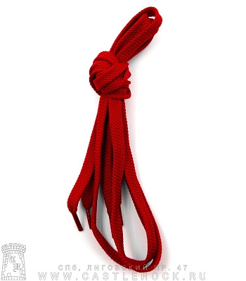 шнурки красные (плоские, 9 мм)