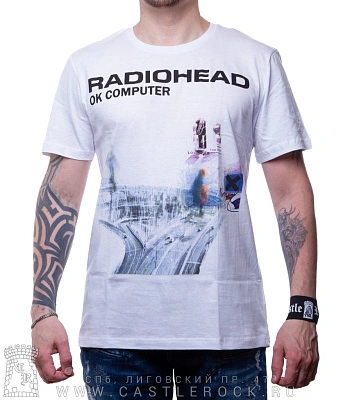 футболка radiohead "ok computer" (белая)