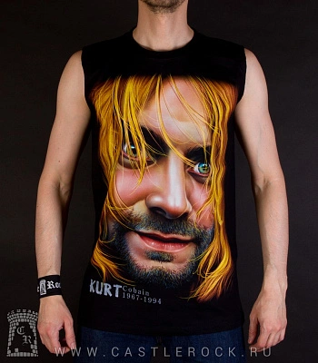 майка nirvana kurt cobain (беспокойный, надпись)