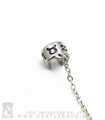 серьга кафф alchemy gothic (алхимия готик) e207 chaos runeskull