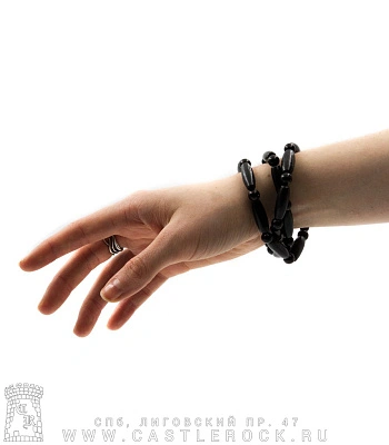 бусы-браслет черные