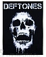 нашивка на спину deftones (череп ч/б)