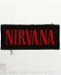 нашивка nirvana (надпись красная, вышивка)