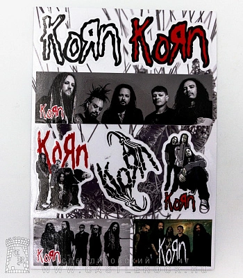 набор наклеек korn (стикерпак)