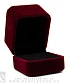 футляр бархатный для колец (бордовый)