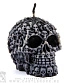 свеча череп из скелетов (ч/б, воск)
