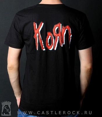 футболка korn (ведьма и кукла, принт большой)