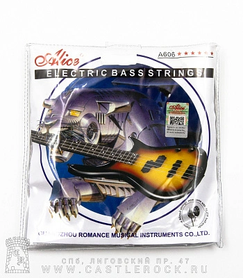 струны alice для бас-гитары a606(6)-m