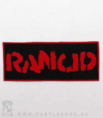 нашивка rancid (красная надпись)