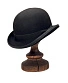 шляпа фетровая котелок bowler hat (черная)