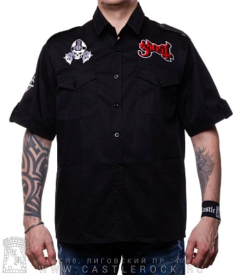 рубашка с коротким рукавом ghost (вышивка)