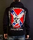 балахон на молнии addiction череп и флаг конфедерации "motorcycle clothing"