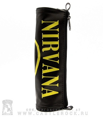 пенал nirvana (смайл, черный)