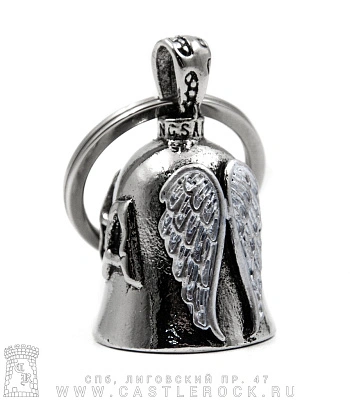 колокольчик-оберег байкерский с крыльями