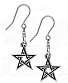 серьги alchemy gothic (алхимия готик) e395 black star