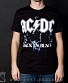 футболка ac/dc "back in black" (молнии)