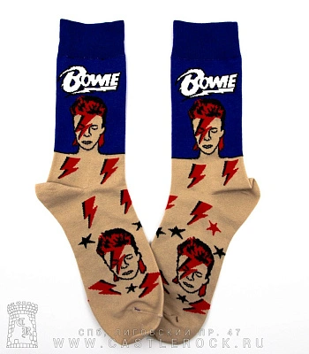 носки david bowie "aladdin sane" (синие)