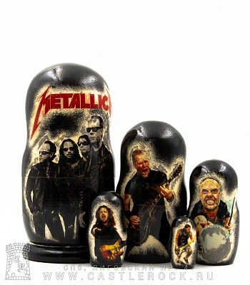 матрешка metallica (лого красное)