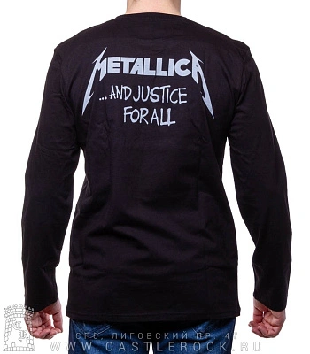 футболка metallica "and justice for all" (ч/б, стена) д/р