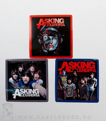 набор наклеек asking alexandria