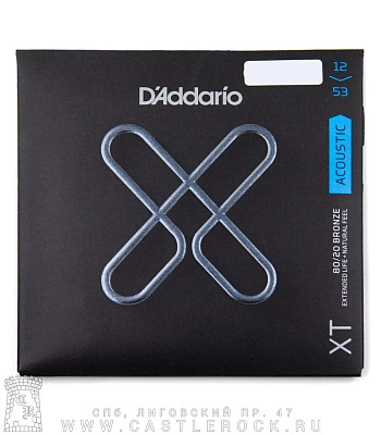 струны d'addario бронзовые для акустической гитары xtabr1253