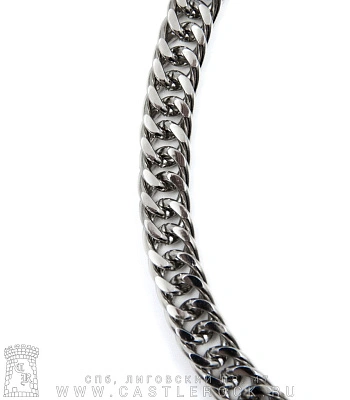 цепь с карабином панцирная (двойная, 11 мм)