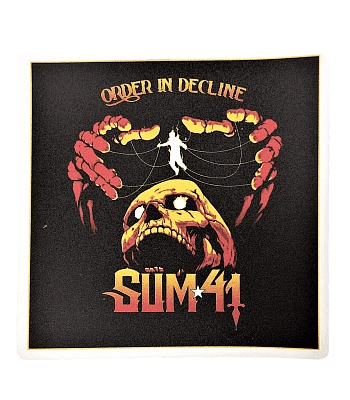 наклейка виниловая sum 41 "order in decline"
