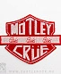 нашивка motley crue "girls girls girls" (красная, вышивка)