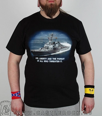 футболка army корабль военный