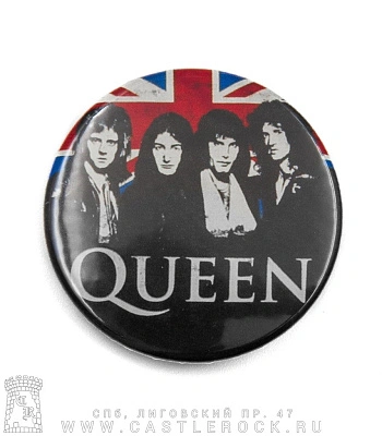 значок queen (группа, флаг великобритании)